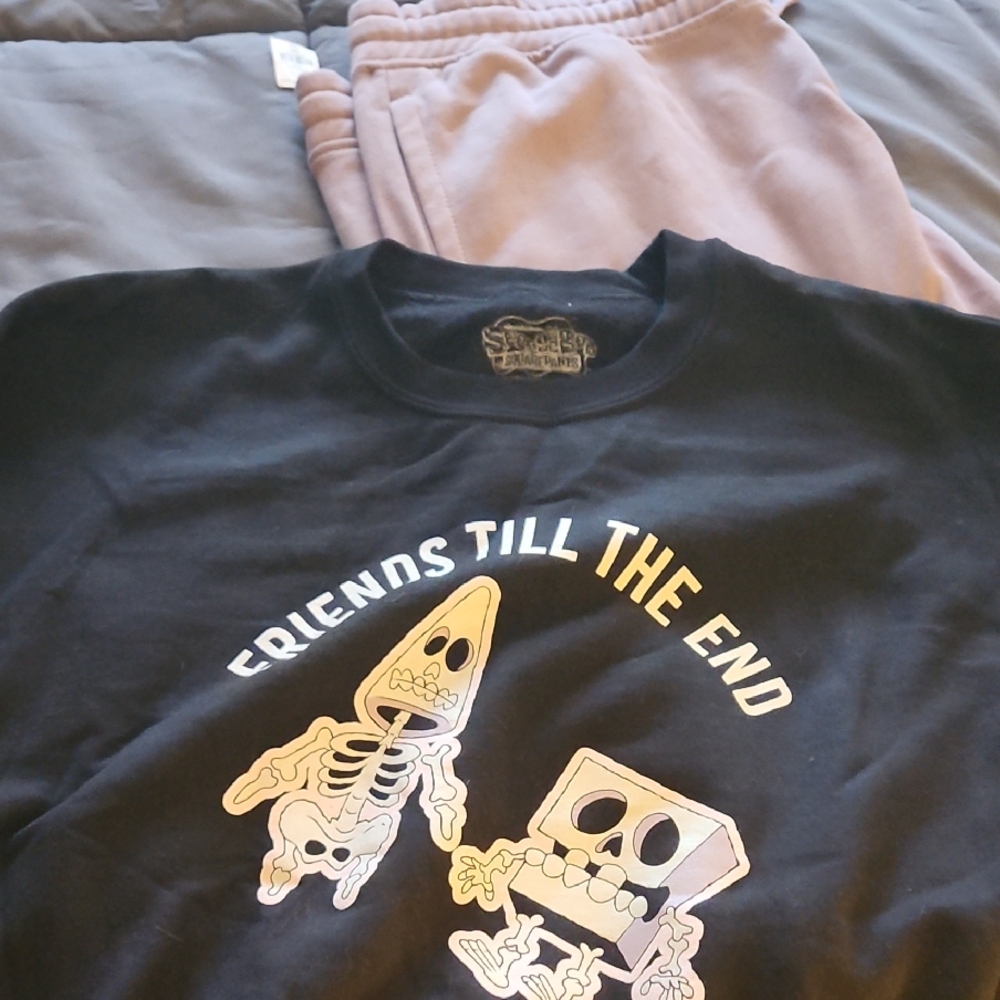 Sweatpants and sweatshirt